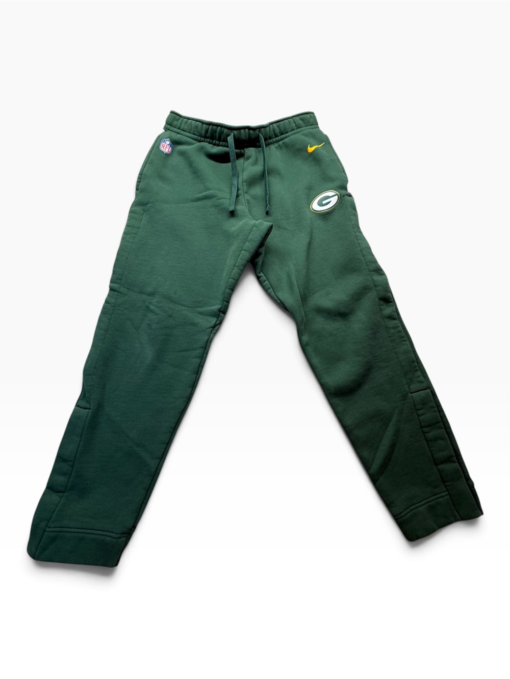 Nike Green Bay Packers On Field Fleece Pants Men’s Large Magnetic Snap Hem NFL